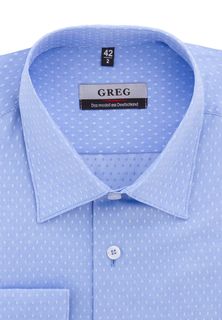 Рубашка мужская Greg 213/399/1172/Z* голубая 39