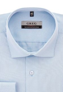 Рубашка мужская Greg 224/139/115/Z бирюзовая 40
