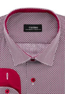 Рубашка мужская CASINO c163/151/002/P/1* бордовая 39