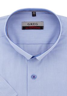 Рубашка мужская Greg 224/101/8197/Z/b/1p голубая 39
