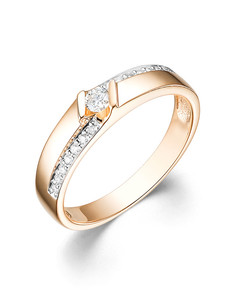 Кольцо из золота р.17 Dewi 601010016, бриллиант