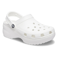 Шлепанцы женские Crocs Classic Platform Clog 206750-100 белые 42-43 EU