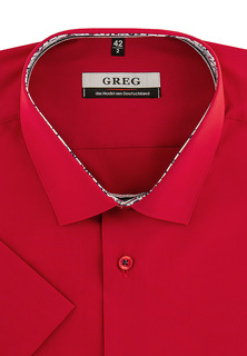 Рубашка мужская Greg 630/209/RED/Z/1p красная 38