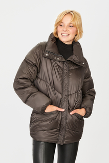 Куртка женская Baon B041511 коричневая XL