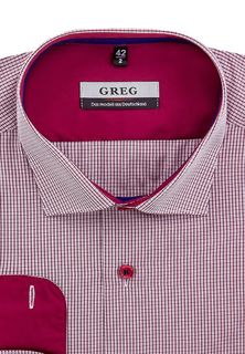 Рубашка мужская Greg 614/139/1210/ZV/b/1p_GB бордовая 40