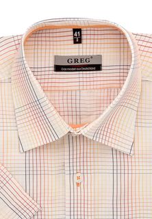 Рубашка мужская Greg Gb155/309/641/ZV/1 оранжевая 39