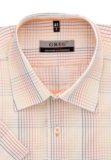 Рубашка мужская Greg Gb155/309/641/ZV/1 оранжевая 39