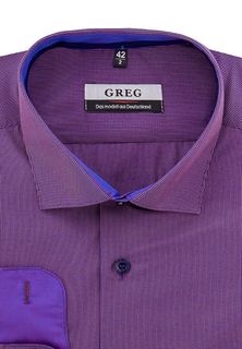 Рубашка мужская Greg 774/139/879/ZV/1p_GB фиолетовая 38
