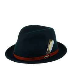 Шляпа унисекс Stetson 1398006 PLAYER VITAFELT темно-зеленая, р.55