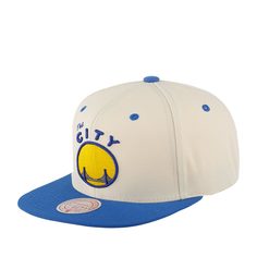 Бейсболка унисекс MITCHELL NESS 6HSSLD21077-SFWOFWH бело-синяя one size Mitchell&Ness