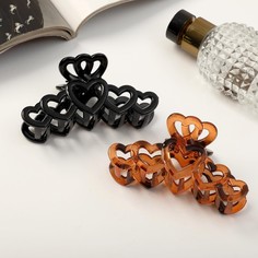 Заколка-краб NoBrand 7122707-12p микс, 1 шт