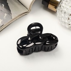 Заколка-краб NoBrand 7704888 черная, 1 шт