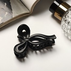 Заколка-краб NoBrand 7704889 черная, 1 шт