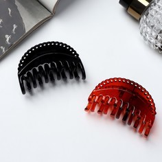 Заколка-краб NoBrand 3437353-12p микс, 1 шт