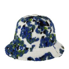 Панама унисекс Kangol K5393 Wooly Floral Casual беляя/синяя, р.57