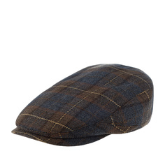 Кепка унисекс Stetson 6380325 DRIVER CAP CHECK WOOL/CASHMERE коричневая/серая, р.59