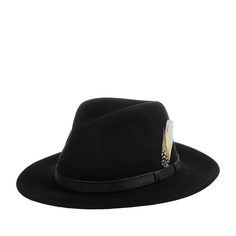 Шляпа унисекс Stetson 2528014 TRAVELLER VITAFELT черная, р.59