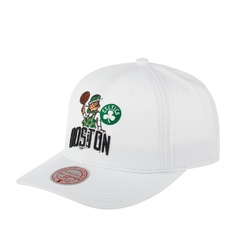Бейсболка унисекс Mitchell & Ness HHSS5717-BCEYYPPPWHIT Boston Celtics NBA белая, one size Mitchell&Ness