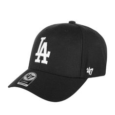 Бейсболка унисекс 47 BRAND B-MVP12WBV Los Angeles Dodgers MLB черная, one size