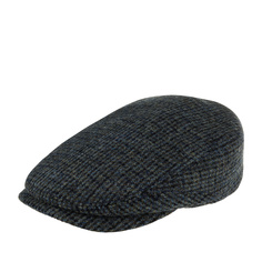 Кепка унисекс Stetson 6380210 DRIVER CAP HARRIS TWEED серая/синяя, р.60