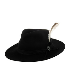 Шляпа унисекс Stetson 3598122 WESTERN WOOLFELT черная, р.61