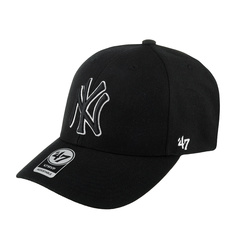 Бейсболка унисекс 47 BRAND B-MVP17WBV-BKC New York Yankees MLB черная, one size