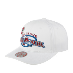 Бейсболка Mitchell & Ness HHSS5758-CAVYYPPPWHIT Colorado Avalanche NHL белая, one size Mitchell&Ness