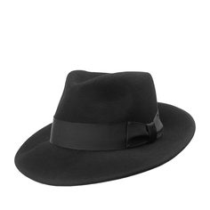 Шляпа унисекс Bailey 7002 FEDORA черная, р.59