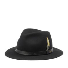 Шляпа унисекс Stetson 2528108 TRAVELLER WOOLFELT черная, р.61