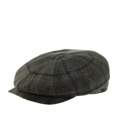 Кепка унисекс Wigens 101980 NEWSBOY RETRO CAP темно-зеленая, р.60