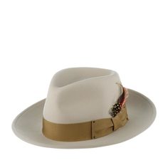 Шляпа унисекс Bailey 7002 FEDORA кремовая, р.55