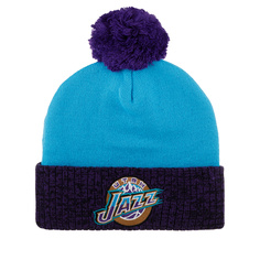 Шапка унисекс Mitchell & Ness HPCK1052-UJAYYPPPTEALUtahJazz голубая/фиолетовая, one size Mitchell&Ness