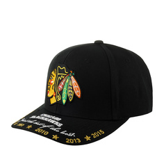 Бейсболка Mitchell & Ness HHSS6564-CBHYYPPPBLCK Chicago Blackhawks NHL черная, one size