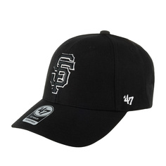 Бейсболка унисекс 47 BRAND B-MVP22WBV-BKW San Francisco Giants MLB черная, one size