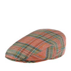 Кепка унисекс Stetson 6213305 KENT LINEN CHECK розовая/серая, р.56