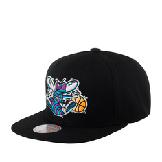 Бейсболка Mitchell & Ness HHSS5471-CHOYYPPPBLCK Charlotte Hornets NBA черная, one size Mitchell&Ness