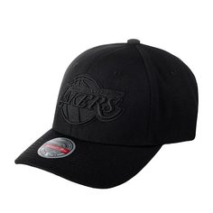 Бейсболка Mitchell & Ness HHSSINTL101-LALYYPPPBLCK Los Angeles Lakers NBA черная, one size Mitchell&Ness
