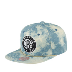 Бейсболка Mitchell & Ness HHSS5683-BNEYYPPPBLUE Brooklyn Nets NBA голубая, one size Mitchell&Ness