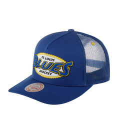 Бейсболка Mitchell & Ness HHSS5767-SLUYYPPPBLUE Saint Louis Blues NHL синяя, one size Mitchell&Ness