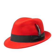 Шляпа унисекс Bailey 7001 TINO красная, р.63