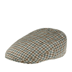 Кепка унисекс Stetson 6212201 KENT SILK/VIRGIN WOOL HOUNDSTOOTH CHECK св.коричневая, р.57