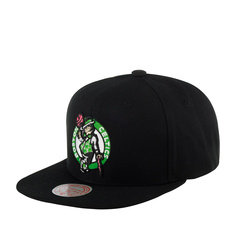 Бейсболка Mitchell & Ness HHSS5762-BCEYYPPPBLCK Boston Celtics NBA черная, one size Mitchell&Ness
