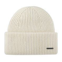 Шапка бини унисекс Stetson 8599382 BEANIE WOOL кремовая, one size