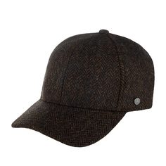 Бейсболка унисекс Lierys 7720503 BASEBALL CAP WOOL EF темно-коричневая, р. 61