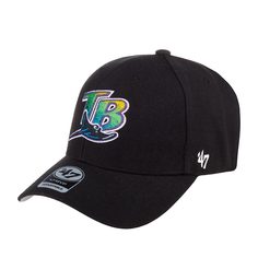 Бейсболка унисекс 47 BRAND BCPTN-MVP30WBV Tampa Bay Rays MLB черная, one size