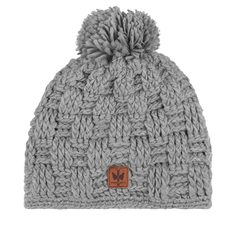 Шапка бини женская PIPOLAKI 4864 ARMONY серая, one size