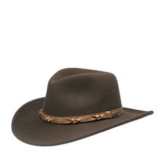 Шляпа унисекс Bailey W08LFE PALISADE коричневая, р. 61