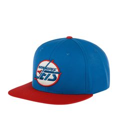 Бейсболка унисекс AMERICAN NEEDLE 21006A-WPJ Winnipeg Jets Archive 400 NHL синяя / красная