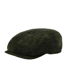 Кепка восьмиклинка унисекс Stetson 6847109 HATTERAS PIGSKIN зеленая, р. 57