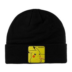 Шапка бини унисекс CAPSLAB CL/PKM/1/BON/PIK1 Pokemon Pikachu черная, one size Capslab®